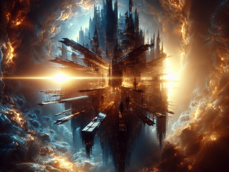 Representação artística de uma megaestrutura alienígena ao redor de uma estrela